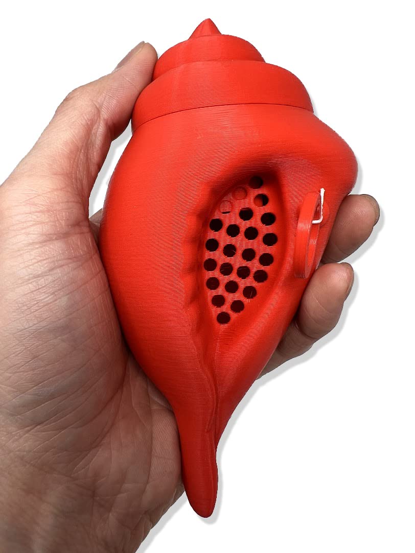 Munnygrubbers - Mystic Conch Shell - Non-Canon Parody Of Magic Conch Shell - Ask A Yes Or No Question And Pull String For Answer - Fortune Telling - Decision Making - Gift Toy - (Mcs-V4+ Red)