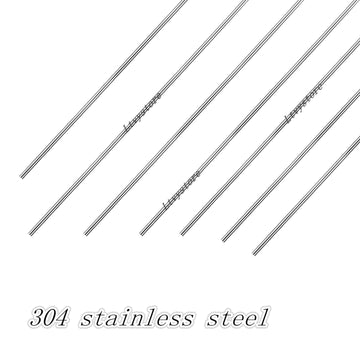 Ltvystore 20Pcs 304 Stainless Steel 1.2 x 450mm Z Push Rods Parts &20Pcs Nylon Control Horns 21x10 mm Compatible for RC Airplane