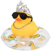 Wonuu Car Duck Rubber Duck Car Ornaments Duck Car Dashboard Decorations With Cute Headband Swim Ring Necklace Sunglasses, C-Male