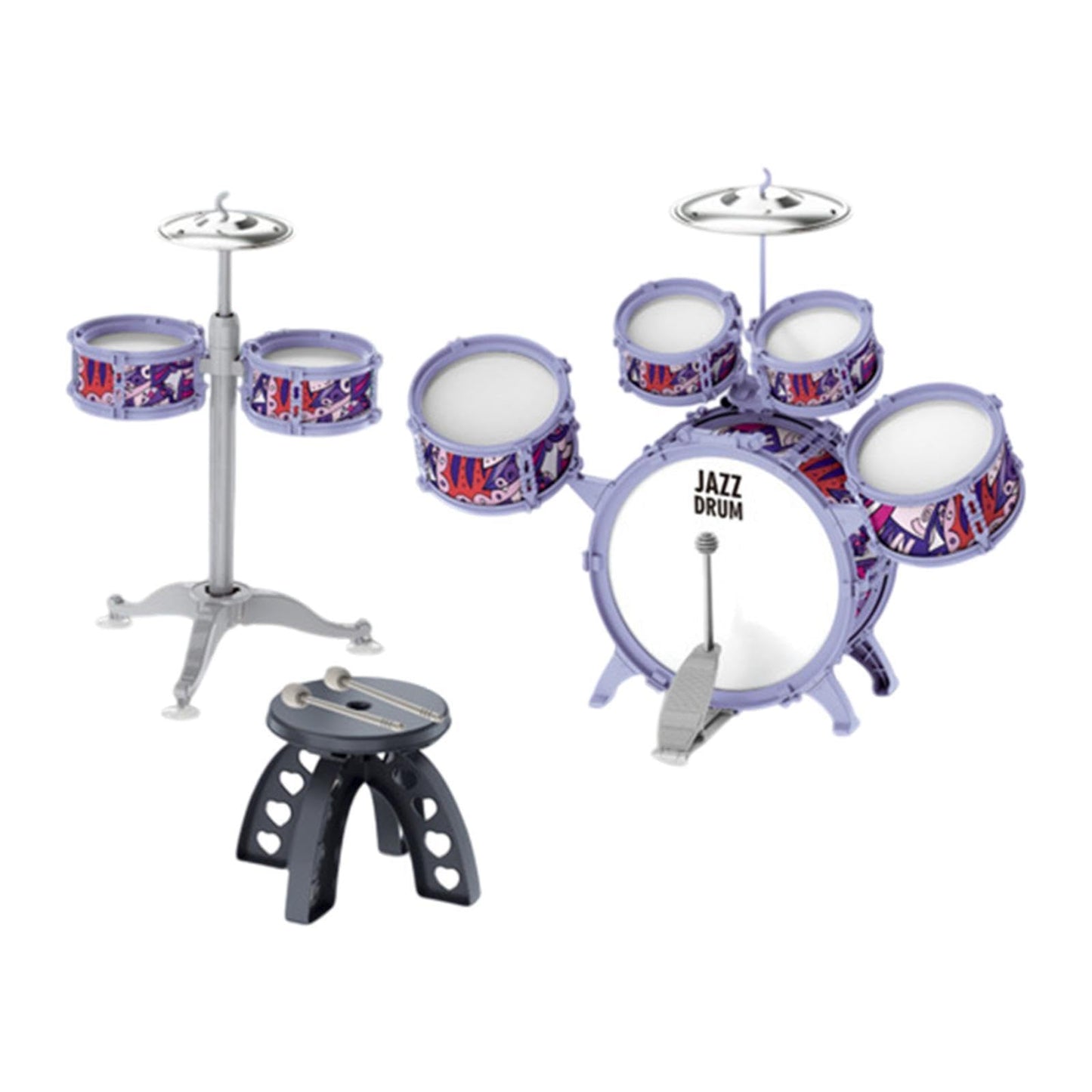 Velura Kids Children Drum Set Musical Drum Toy For Kindergarten ChildrenS Day Kids|2 Kids Drum Set|Sets & Kits| Percussion |Mus