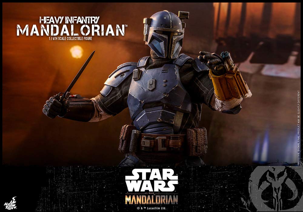 Hot Toys Heavy Infantry Star Wars Mandalorian Sixth Scale 1/6 The Mandalorian Tms010 Television Masterpiece Series Collectible Action Figure