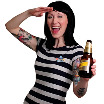 'Seafaring Light Show'' Led Cruise Ship Lapel Pin Flashing Body Light