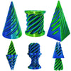 Timchess 3 Packs Impossible Cone, Spiral Cone Fidget Toy, Impossible Pyramid Passthrough 3D Printed Fidget Toys Adults, Spiral I