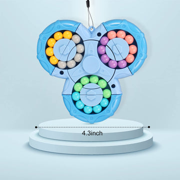 FRIUSATE Magical Bean Puzzle Toy Rotating Magical Bean Fidget Spinner Toys for Kids Stress Relief Anxiety Relief Puzzles for Teens mature-themeds Learning&Education Toys and Gifts