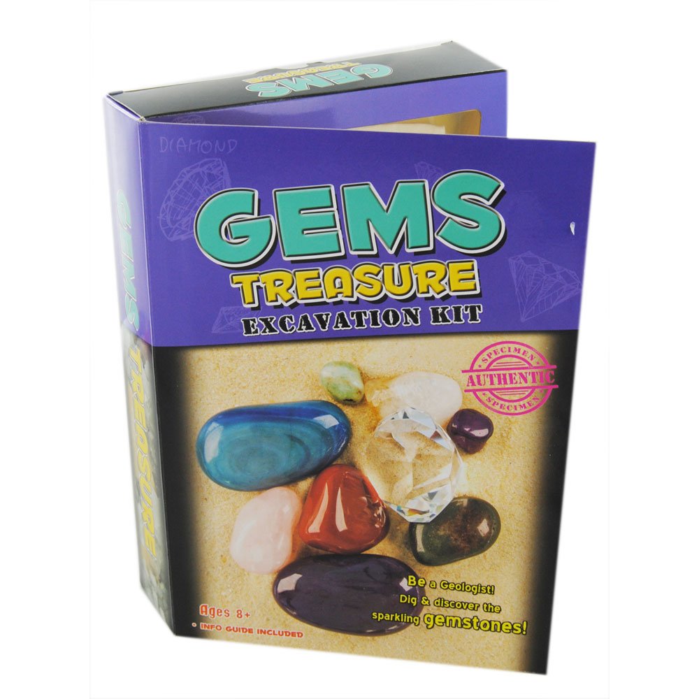 Tedco Gems Treasure Excavation Kit - Dig & Discover Gemstones!