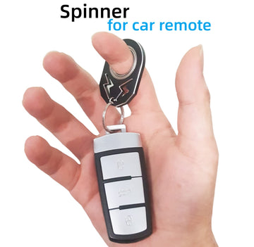 Yipukiyi Keychain Spinner Fidget Ring Metal Key Chain Spinner Fidget Ring Type Toy For Man Women And Kids (Green)