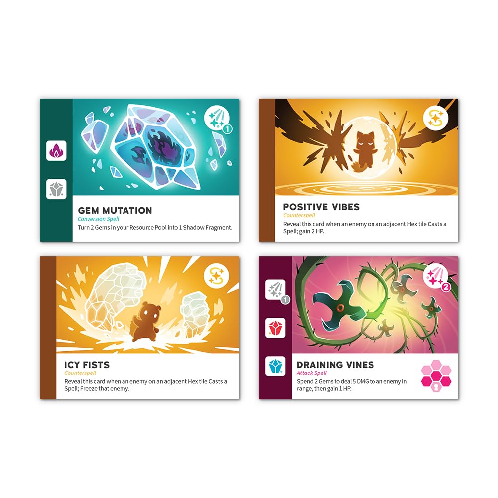 Unstable Games Casting Shadows: The Ice Storm Expansion Pack - Card Game Expansion, Model 6963-CS-EXP1, Paper Material