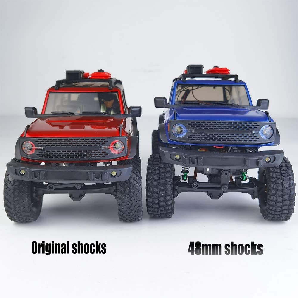 RCLIONS 1/24th RC Shocks 48mm Absorber Damper for All 1:24 Axial SCX24 AXI90081 Deadbolt AXI00002 JLU AXI00005 Gladiator RC Craw