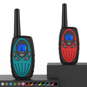 Topsung Walkie Talkies Long Range, M880 Frs Two Way Radio For Adults With Mic Lcd Screen/Resistance Wakie-Talkies With Noise Can