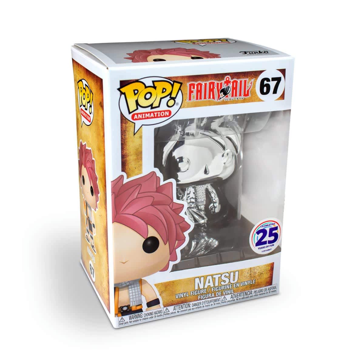 Funimation Funko Pop! Anime Natsu (Silver Chrome) Vinyl Figure - Multicolored, Model 42283