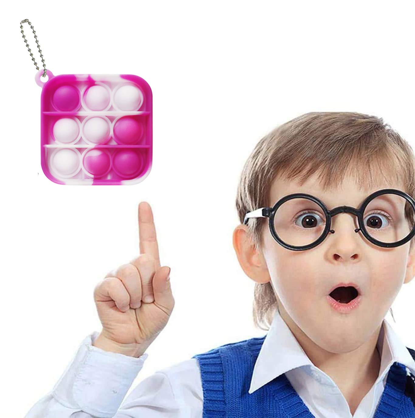 12 Pcs Mini Pop Bubble Fidget Sensory Toys, Pop Toy Bulk For Party Favor, Classroom Student Prizes Easter Basket Goodie Bag Stuffers Christmas Valentine Gift For Kid
