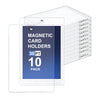 Magnetic Card Holder 35pt One Touch Card Protectors Hard Plastic Clear Card Sleeves Display Case for for Trading Game Baseball Sports Cards (10 Pack)