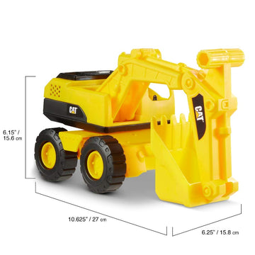CAT Construction Toys Construction Excavator Sand Set Outdoor Toys - 10 Cat Toy Dumps Truck & Loader, Hard Hat, Shovel, Rake