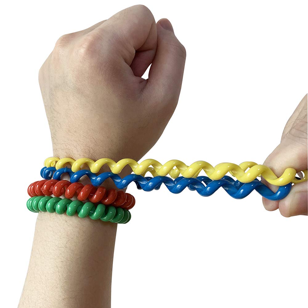 YAFANG Sensory Bracelets for Autism, ADHD, SPD - Stretchy Coil Bracelets for Special Needs (8 Pack)