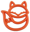 Itzy Ritzy Silicone Baby Teether – Bpa-Free Infant Teether With Easy-To-Hold Design & Textured Back Side To Massage & Soothe Sore, Swollen Gums - Teething Toy For 3 Months & Up - Fox