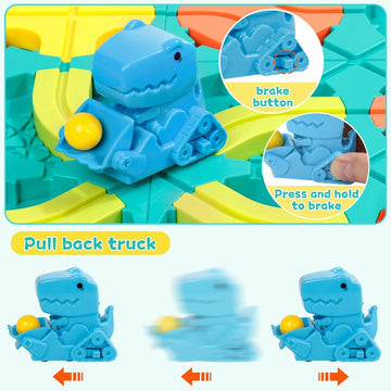 Board Games For Kids Toys For Girls Boys Ages 5-7 Year Old Girl Birthday Gifts Boys Toys, Logic Puzzles Road Builder, Preschool