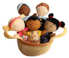 Snuggle Stuffs Plush Diversity Dolls - Set of 5-8 Soft Multicultural Toys for Toddlers, Ideal for Preschool Classrooms & Daycare, Multicolor