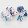 DND Dice Set-Chessex D&D Dice-16mm Gemini Astral Blue, White, and Red Plastic Polyhedral Dice Set-Dungeons and Dragons Dice Incl