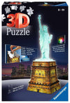 Ravensburger Statue Of Liberty Night Edition - 108 Piece 3D Jigsaw Puzzle For Kids And Adults | Precision Fit With Easy Click Technology | Durable Display Piece | Over A Century Of Quality