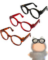 Lopau 3pcs Glasses for Labubu Sunglasses Accessories for Dolls of 3.94-6.69 Inch Figure Doll Glasses Outfit (No Dolls)