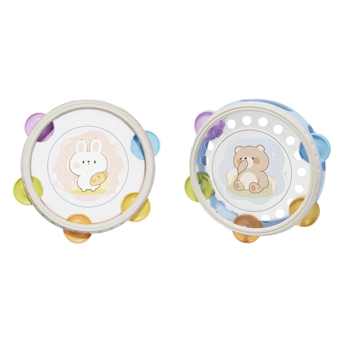 Atorse Handheld Tambourine Early Childhood Education Rattle For Baby Toddlers Gifts Rabbit|Baby | Toys For Baby | Developmental