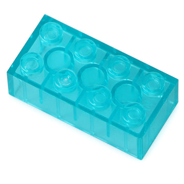 Feleph 320 Pieces Transparent Light Blue 2X4 Bricks Parts Building Kit Creative Play Set Blocks Classic Toy Accessories Compatible With 3001 Major Brands (Trans Light Blue)