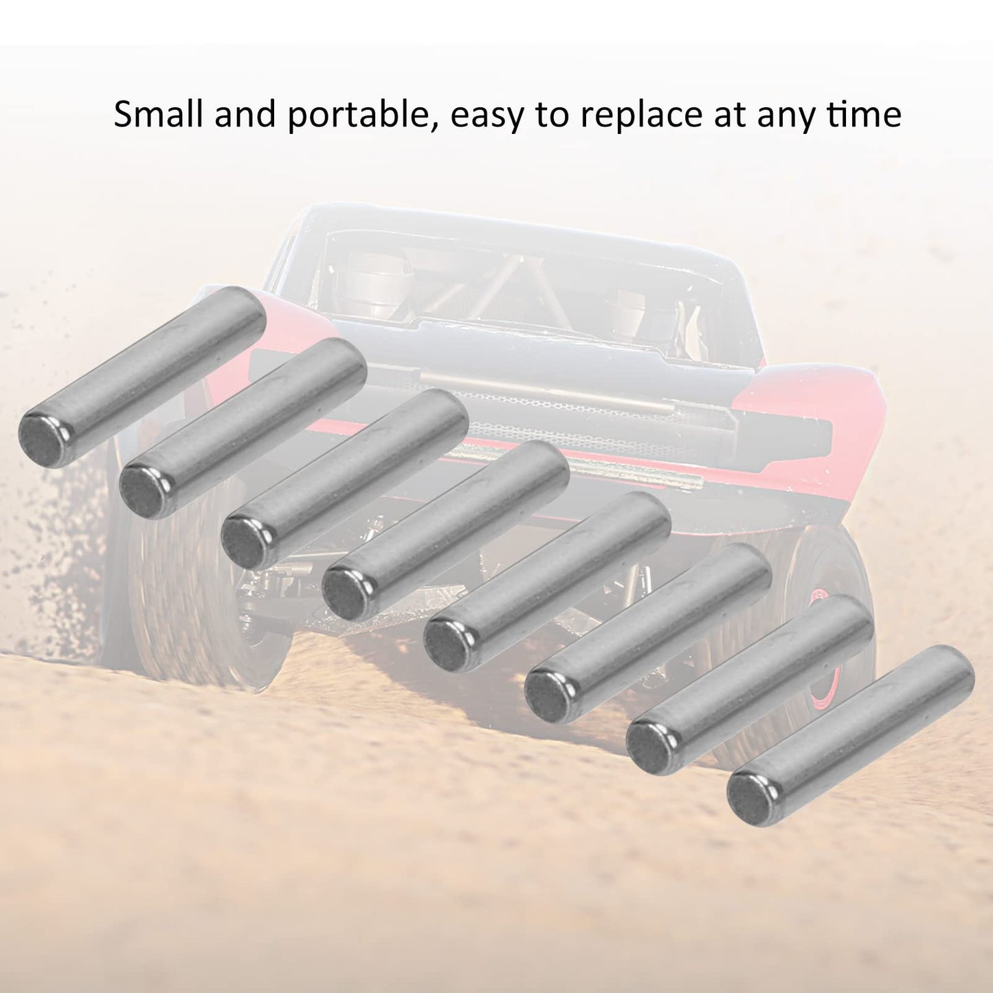 Wheel Axle Pin, 8pcs Wheel Axle Pin Steel Wheel Hub Nut Pin Replacement for TRAXXAS UDR 1/7 RC Car