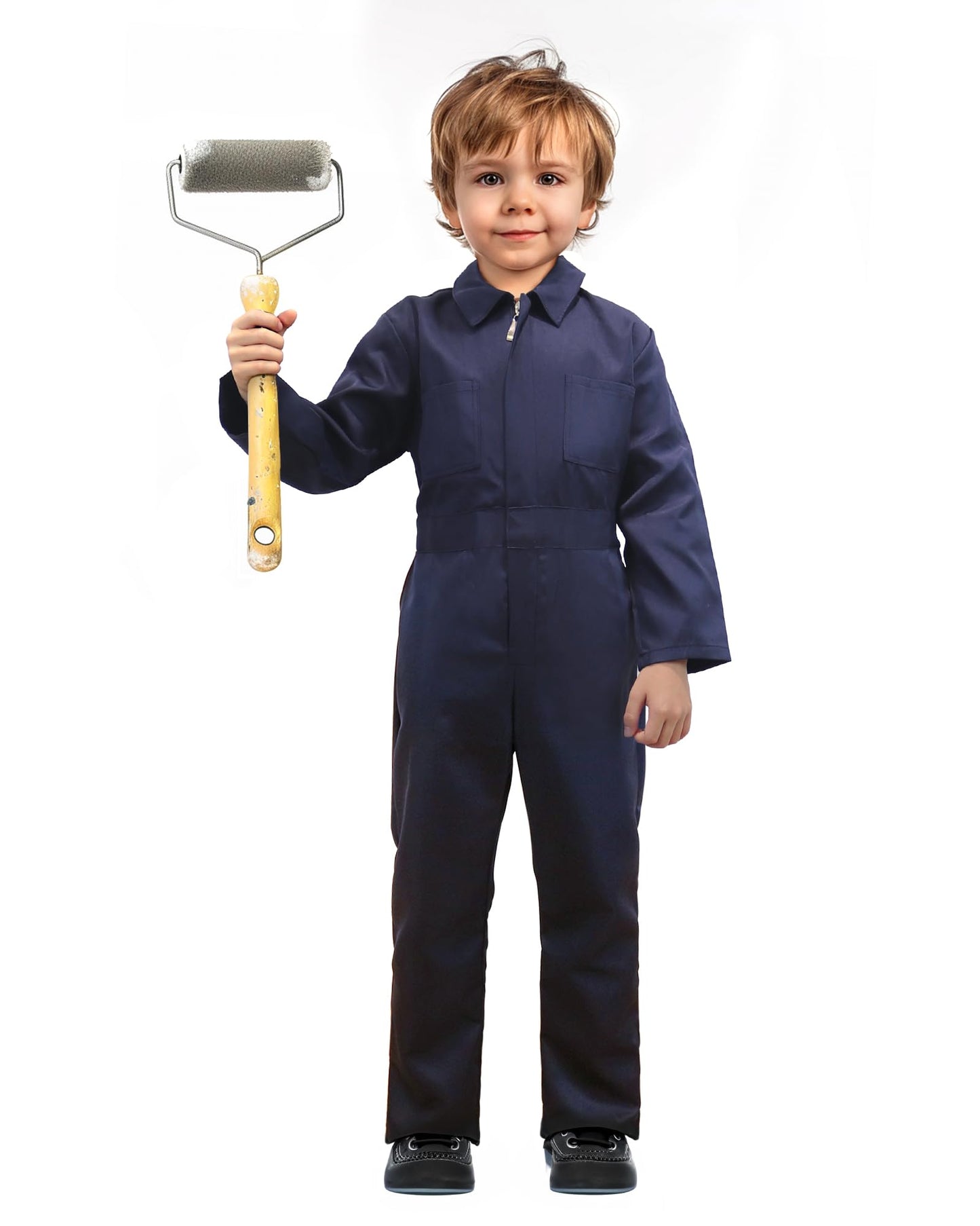 Vzqi Kids Coveralls For Boys Navy Coveralls Mechanic Suit Halloween Lightweight Coveralls Jumpsuit