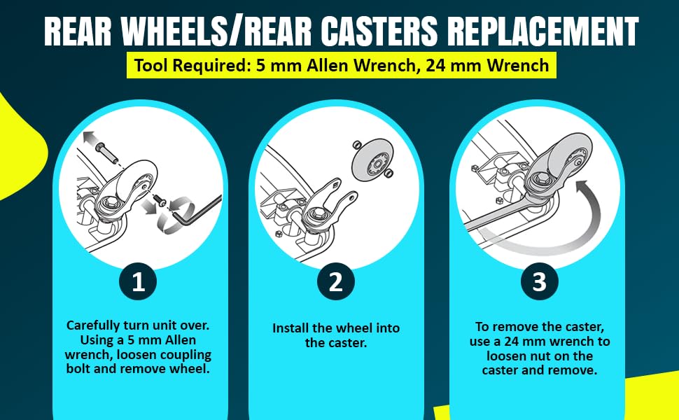 Wheels For Razor Crazy Cart - Premium 76Mm X 30Mm Crazy Cart V7+ Replacement Wheels (Set Of 2) For Crazy Cart Xl V3+ Razor Part