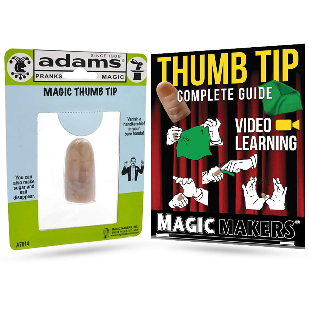 Adams Pranks And Magic - Magic Thumb Tip - Classic Novelty Magic Trick Toy