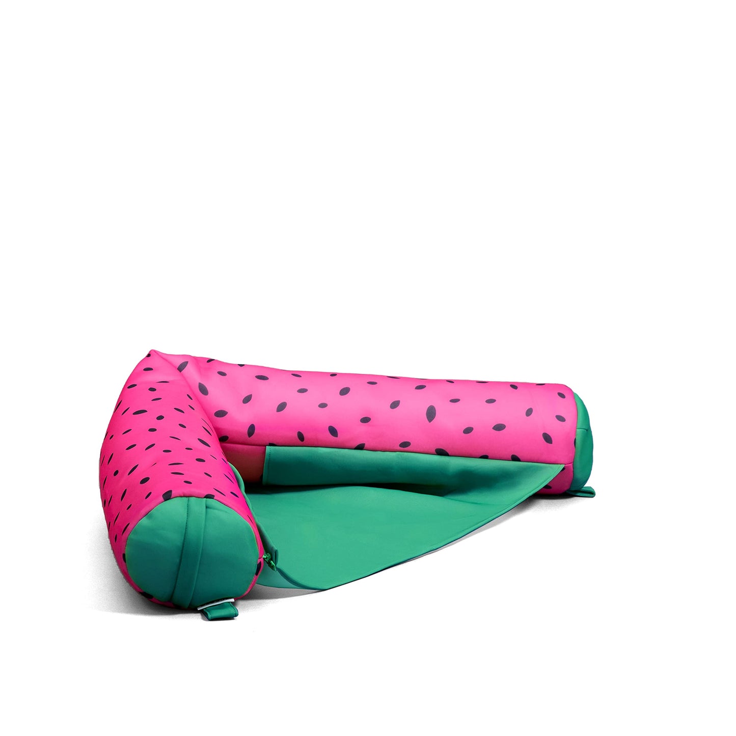 Big Joe Noodle Sling Pool Seat - No Inflation, Summer Melon Color, Quick Draining Mesh, 3ft with Armrests
