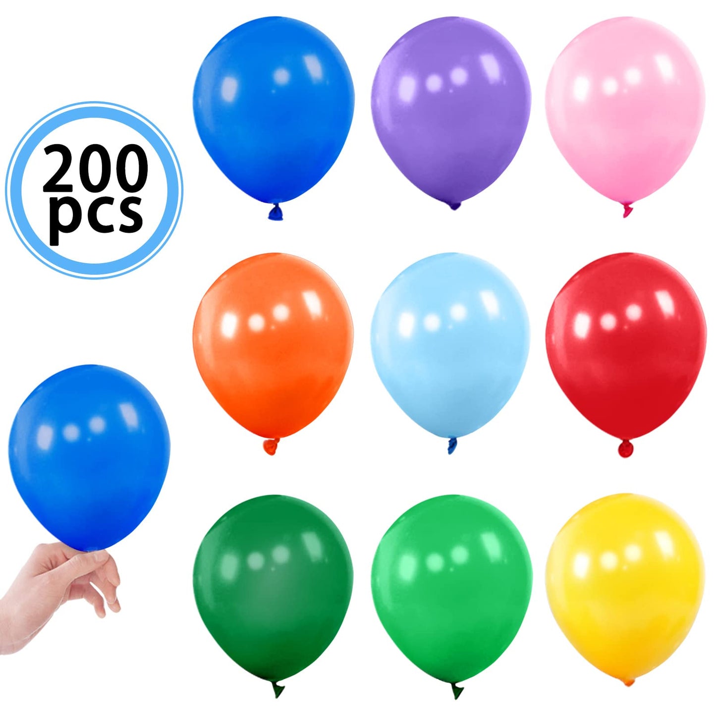 Kawkalsh 100Pcs 5 Inch Gold Balloons, Small Mini Metallic Latex Balloons For Party Birthday Baby Shower Anniversary Festival Arc
