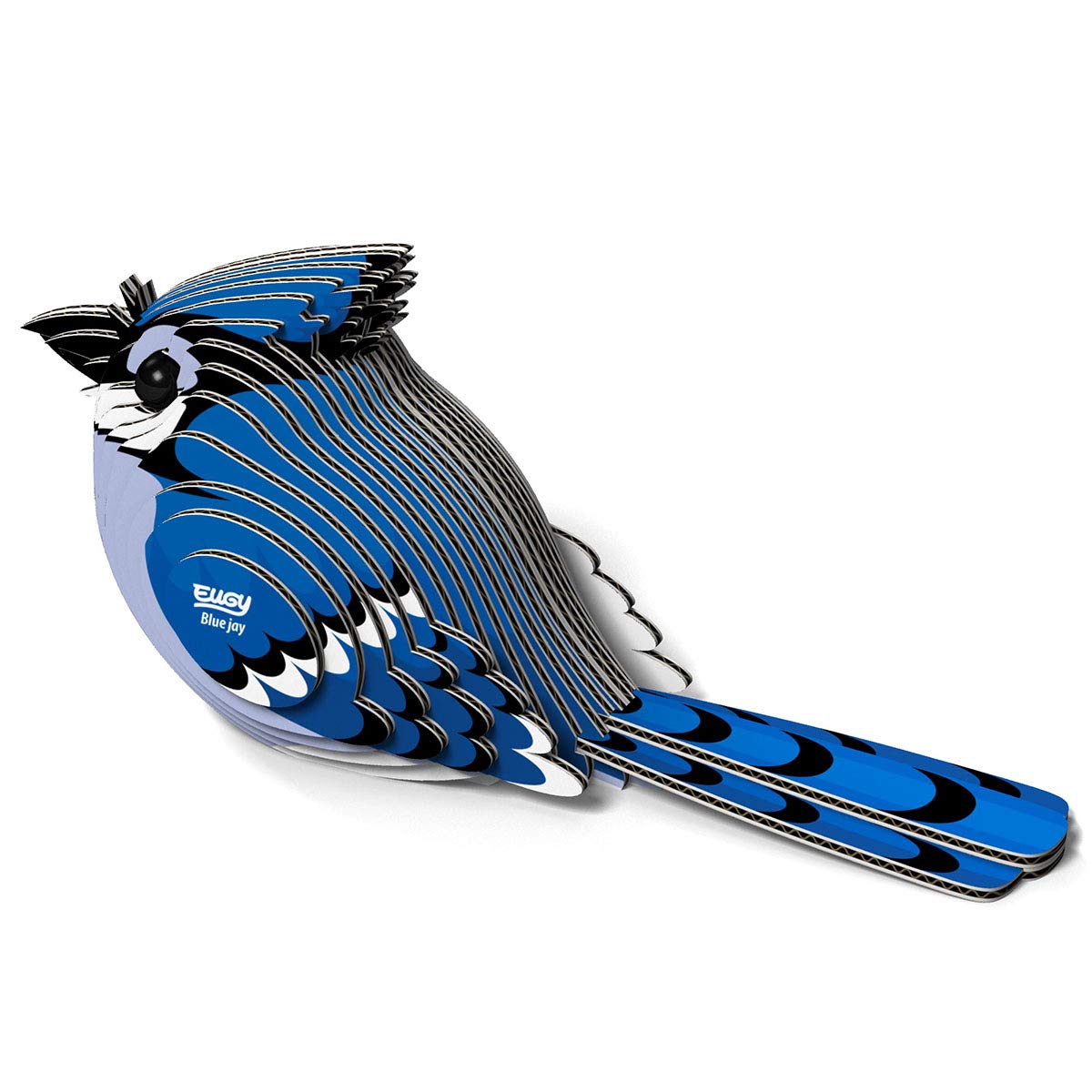 Eugy Blue Jay 3D Puzzle, 26 Piece Eco-Friendly Educational Toy Puzzles For Boys, Girls & Kids Ages 6+