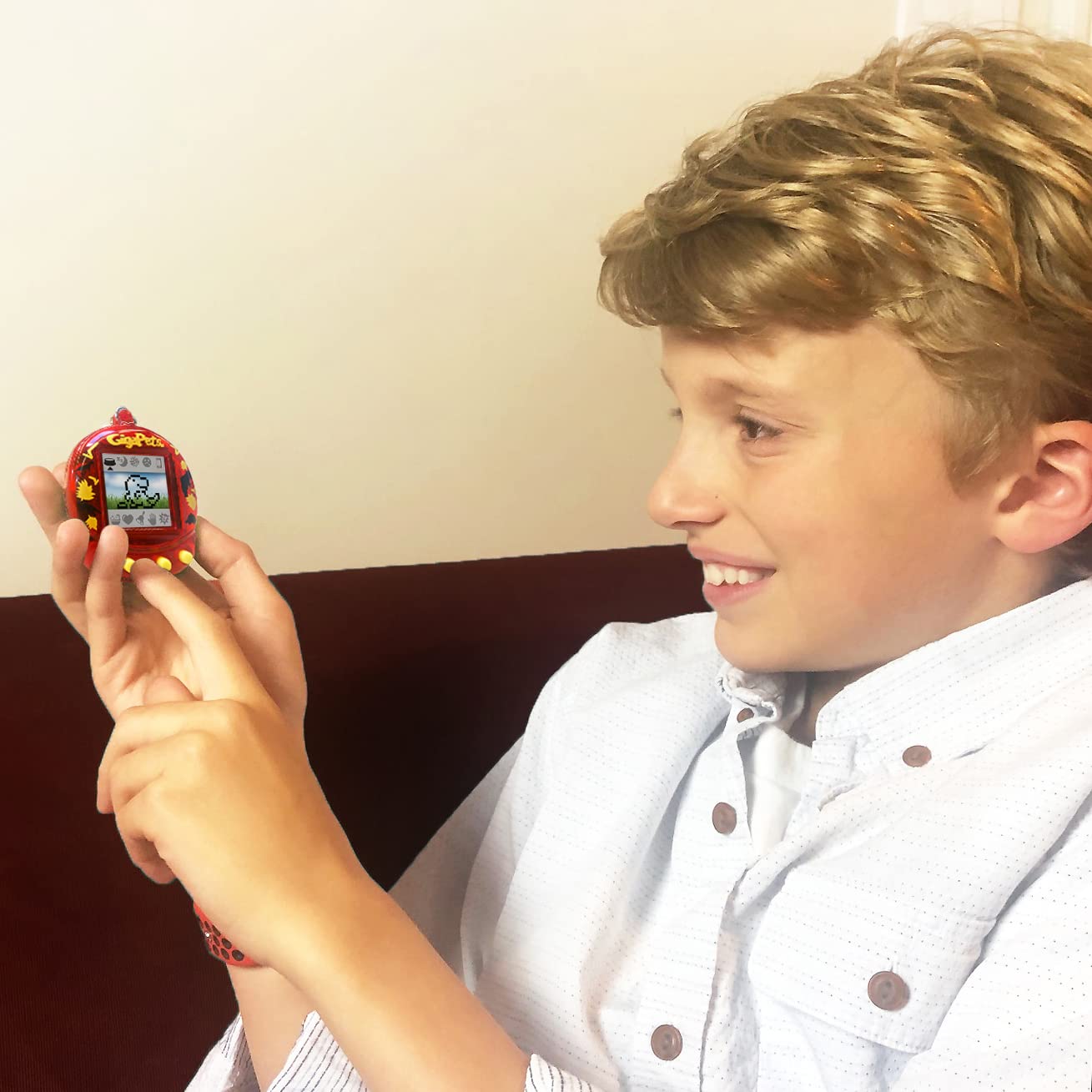Top Secret Toys Giga Pet T-Rex Virtual Pet for Kids 5+, 90s Throwback, Upgraded Collector’s Edition, 2-in-1 Dinosaur Care Game