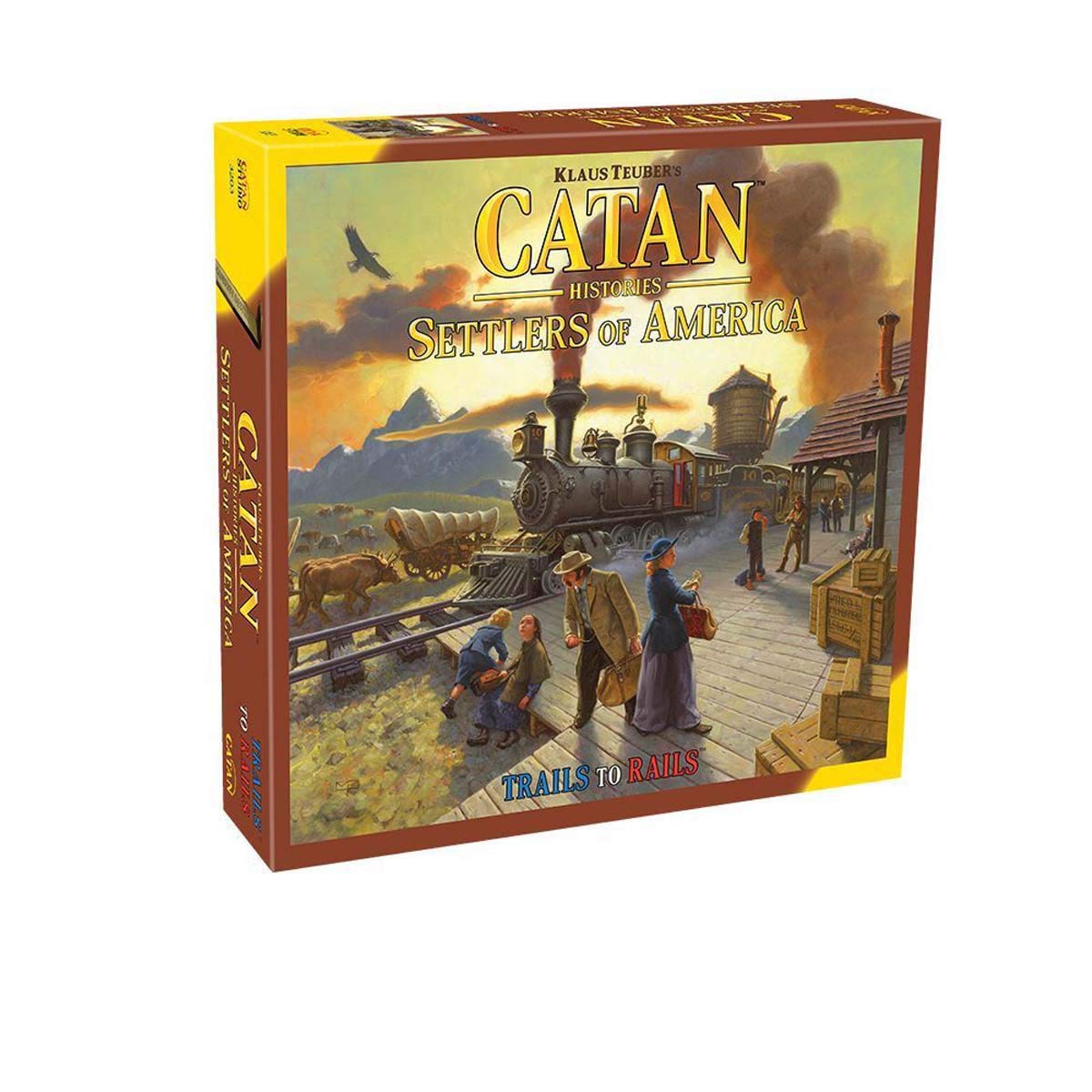 CATAN Histories Settlers of America Board Game - Strategy Game for 3-4 Players, Ages 14+, 120 Min Playtime, Multicolor, Model CN3203