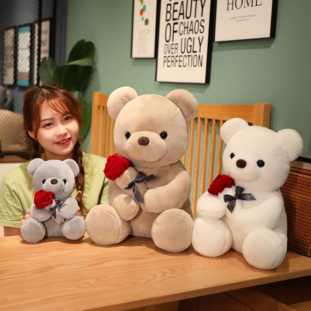 Shafish Cute Plush Teddy Bear Stuffed Animal Teddy Bear Plush Doll Toy Gift For Kids, Party Decoration (Light Brown,23Cm/9In)