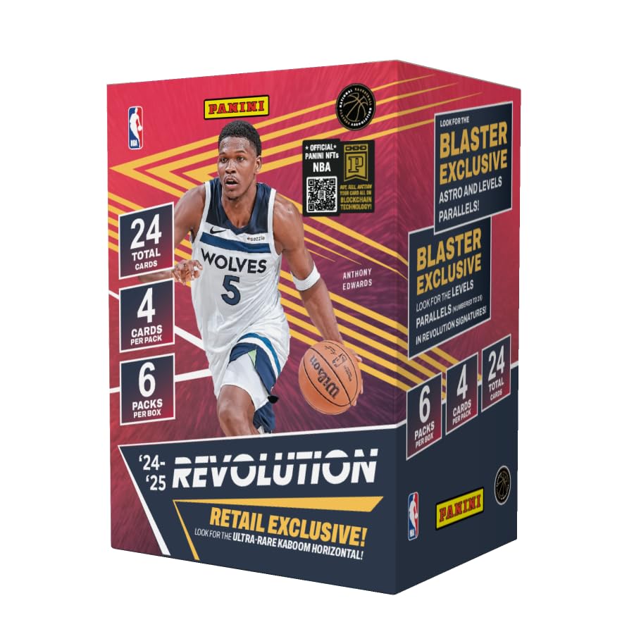 2024-25 Panini Revolution NBA Basketball Blaster Box - Official NBA Trading Cards - Includes Blaster-limited availability Parallels Inserts & Rookie Cards - Panini Retail Edition