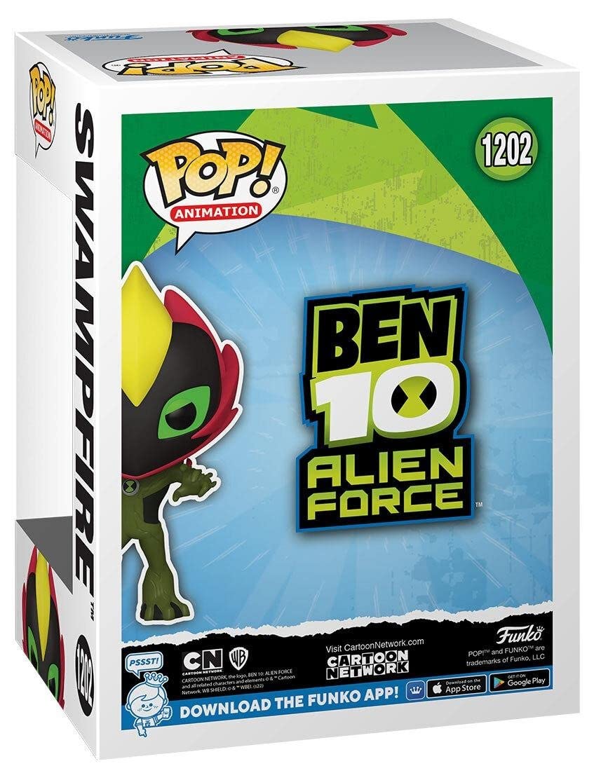 Funko Pop! Ben 10 Swampfire Vinyl Figure - Fall 2022 Exclusive, Green, Model FUN67043
