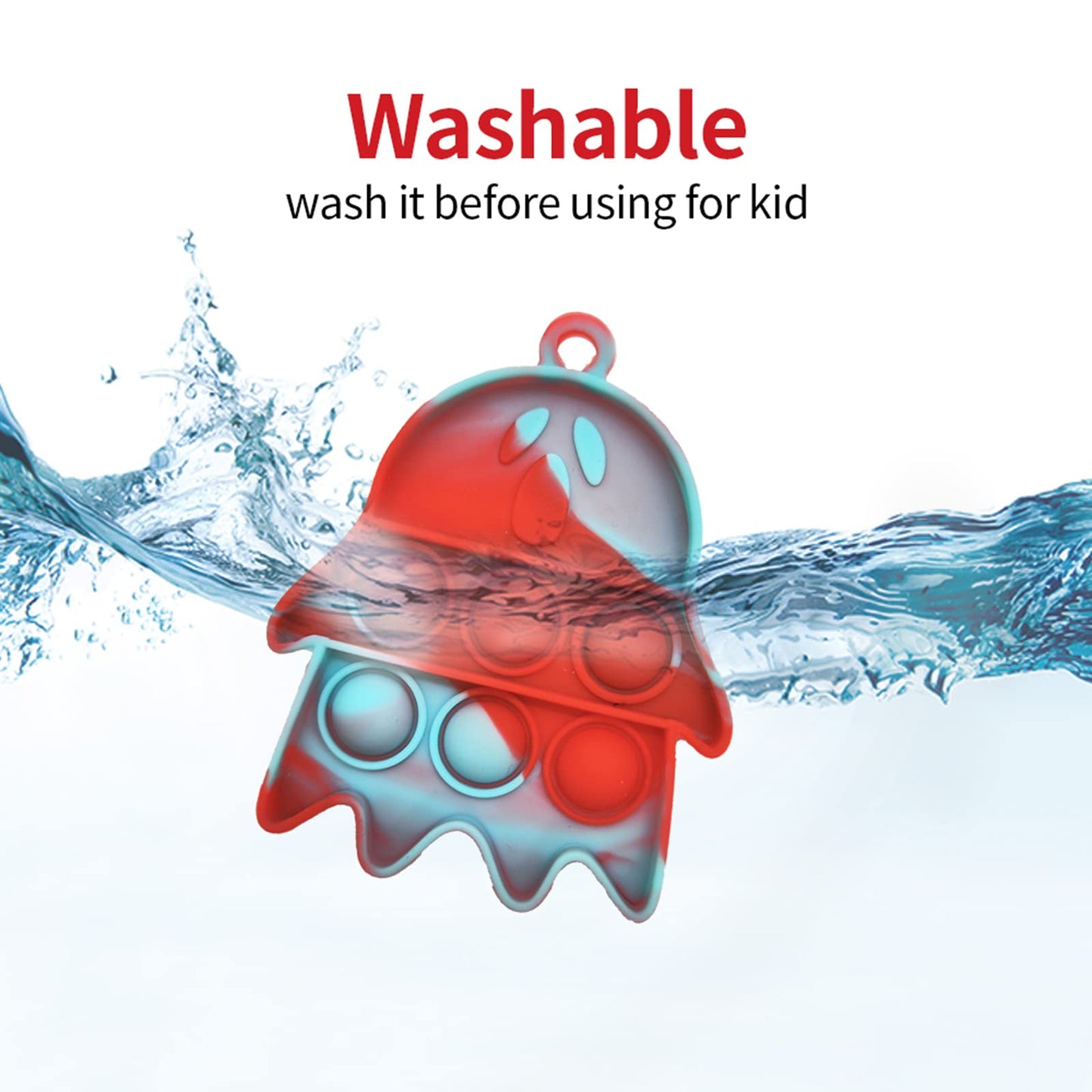 36-Pack Christmas Mini Pop Keychain Fidget Toys, Christmas Day Gifts For Kids Mini Pop Bubble Christmas ,Party Favors Silicone Fidget Keychain Fidget Toy