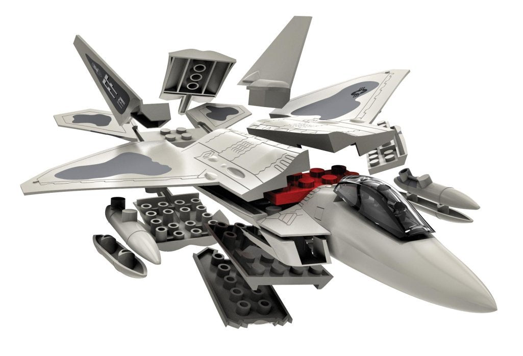 Airfix Quickbuild Lockheed Martin Raptor Airplane, Multi