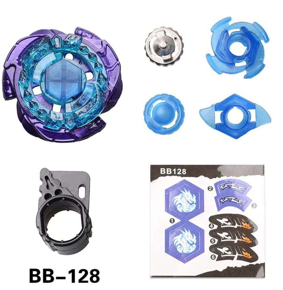 Anliv Art Gyros 6 Pack Bey Burst Battling Tops Metal Fusion Starter Set With Stickers Two Launchers
