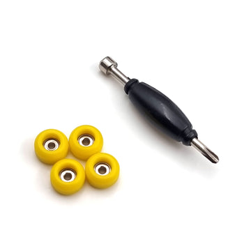 Spitboards Fingerboard Bearing Wheels, Cnc Polyurethane, Set Of 4 Finger Skate Wheels (Gray)