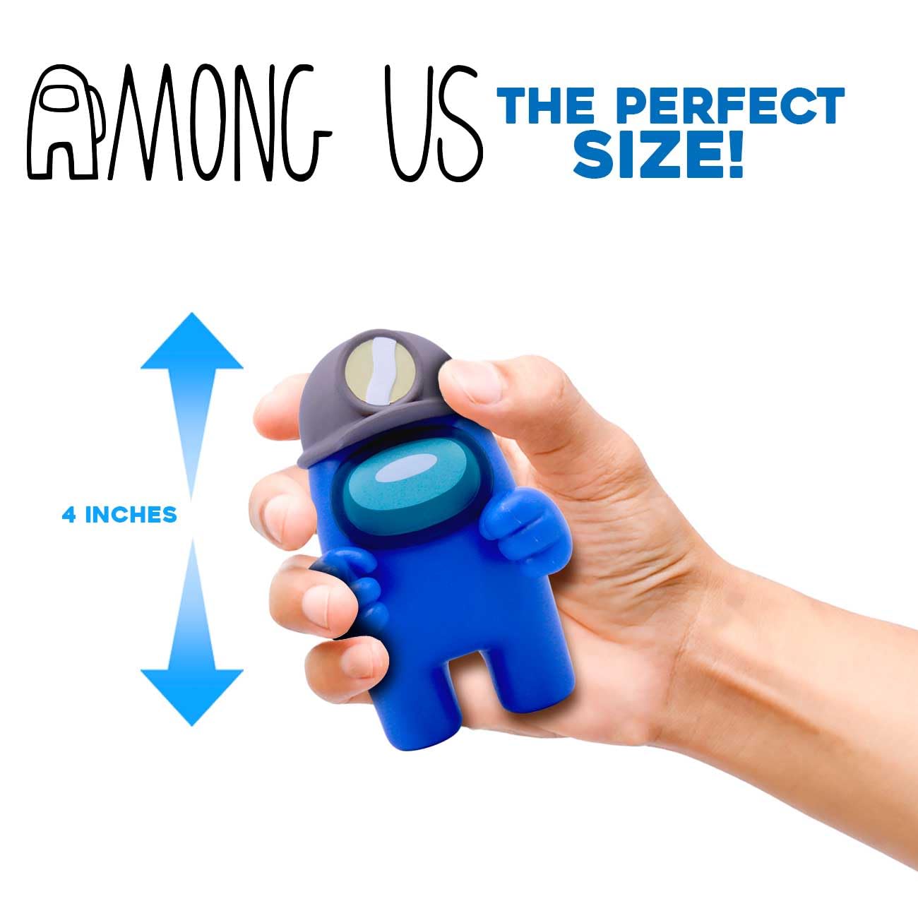 Just Toys Llc Among Us Action Figures Series 3 (Blue W/Minor Hat)