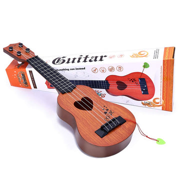 YEZI Kids Brown Classical Ukulele Guitar, Plastic Musical Instrument, Model 1