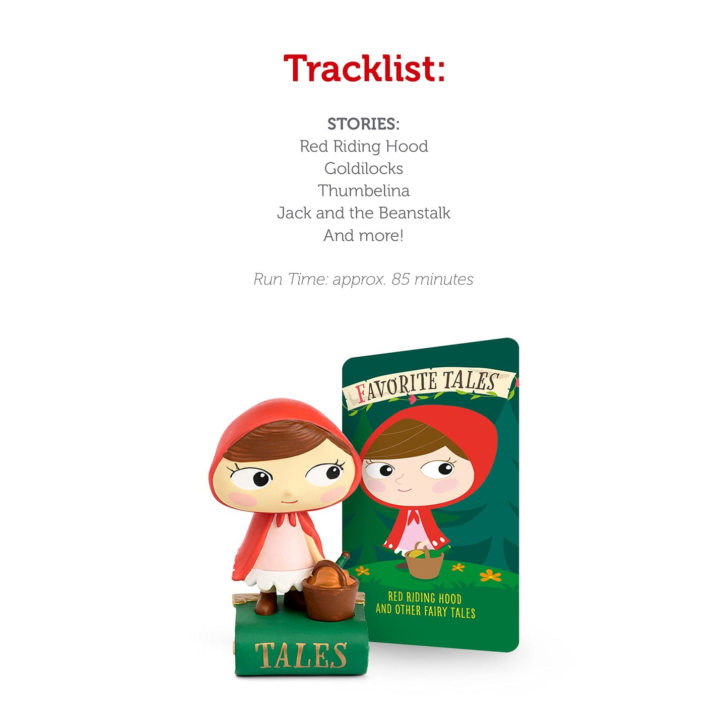 Tonies Favorite Tales: Red Riding Hood & Other Fairy Tales Audio Toy Figurine, Narrated By Celebrity Voices