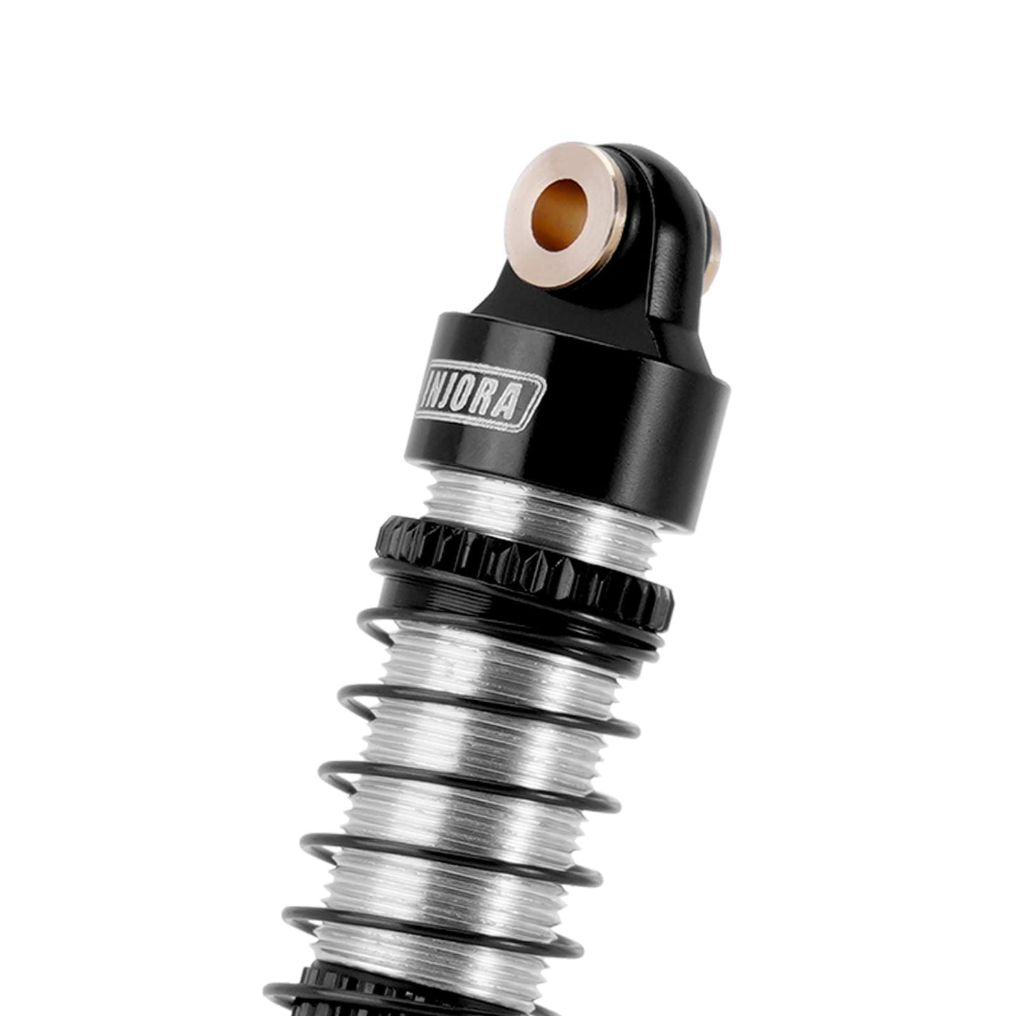 INJORA 53mm Shocks- Absorber Oil Threaded Damper for TRX4M TRX4MT 1/18 RC Crawler Upgrade (Black)