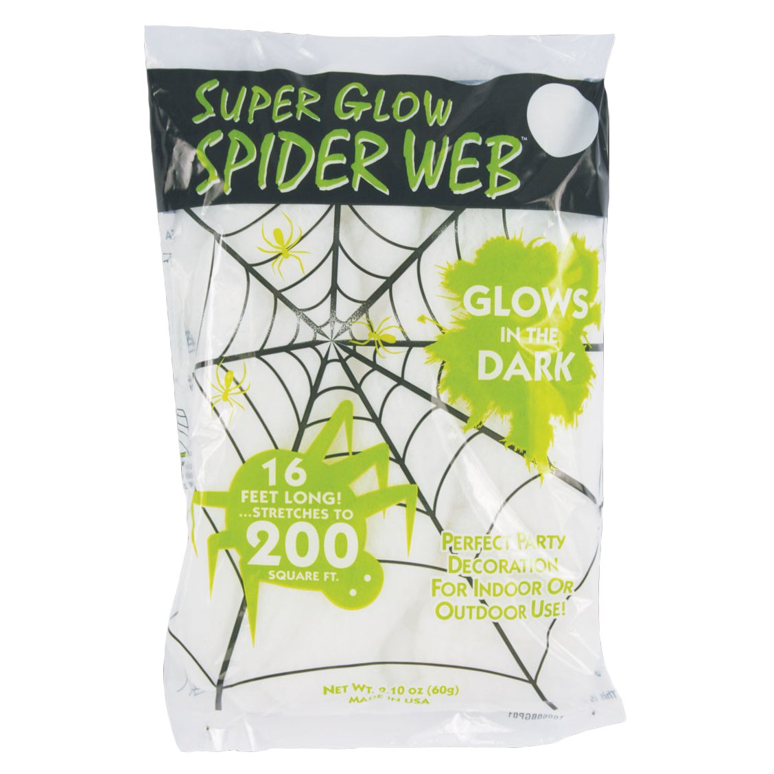 Glow In Dark Spiderweb (Pack Of 1)