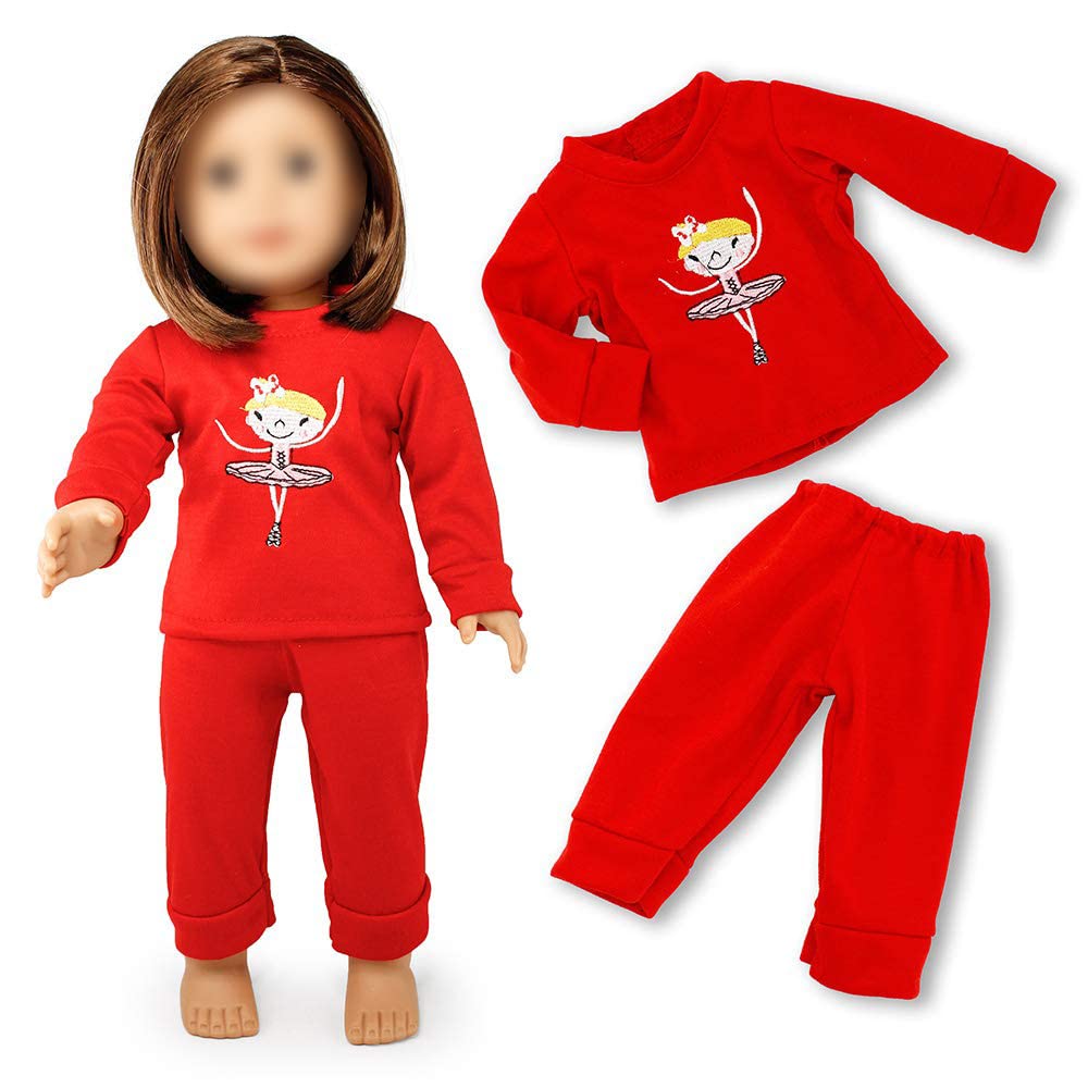 Oct17 Doll Clothes For American Girl 18 Inch Dolls Wardrobe Makeover Outift Dog Puppy Casual Wear Bundle