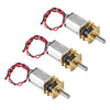 Coliao 3Pcs Mini Micro N20 Gear Motor Dc 3V-6V Slow Speed Full Metal Gearbox Micro Motor Dc Motors For Diy Robot Car Rc Toys