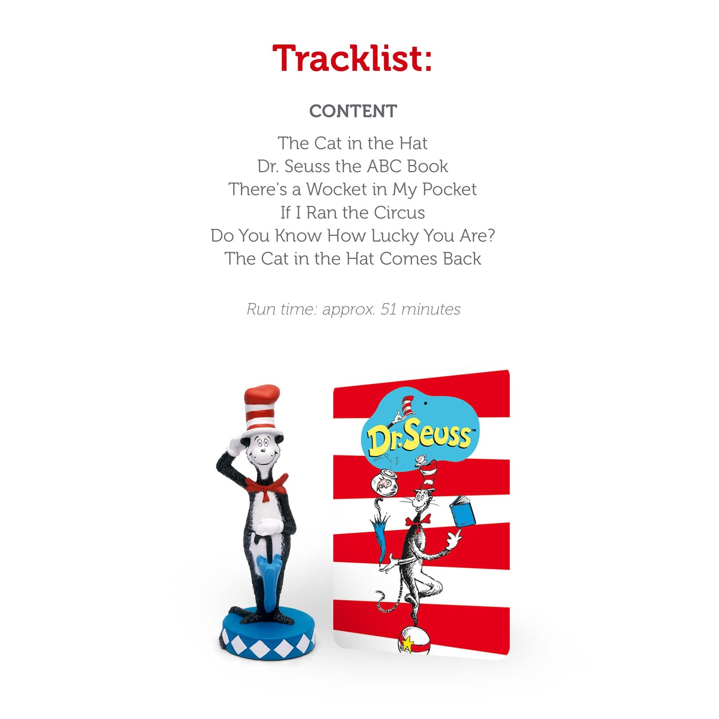 Tonies The Cat In The Hat Audio Toy Figurine From Dr. Seuss